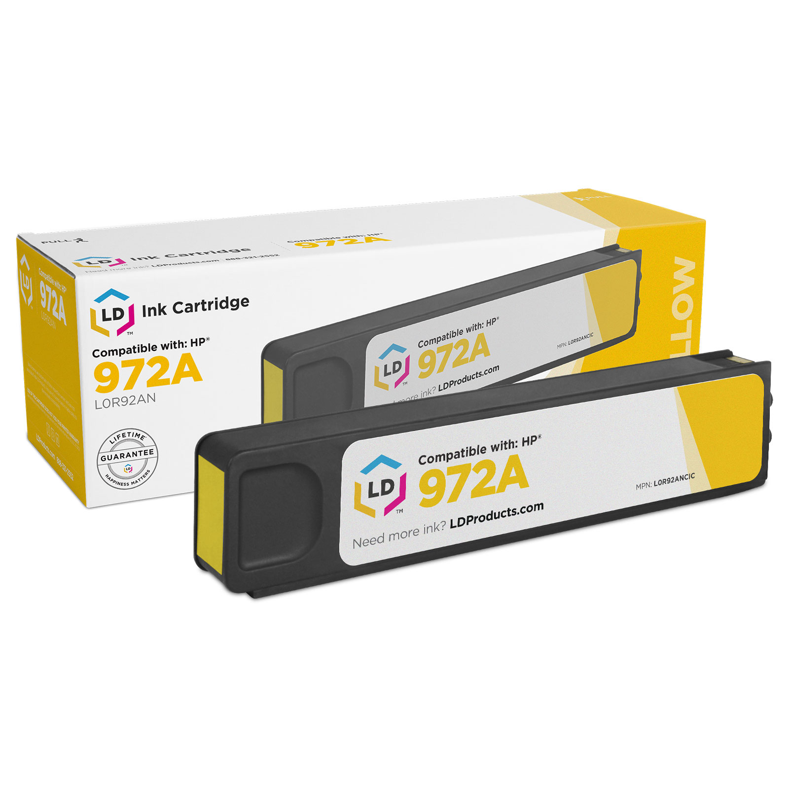 Photos - Ink & Toner Cartridge HP 972A Ink - Compatible Yellow L0R92AN 