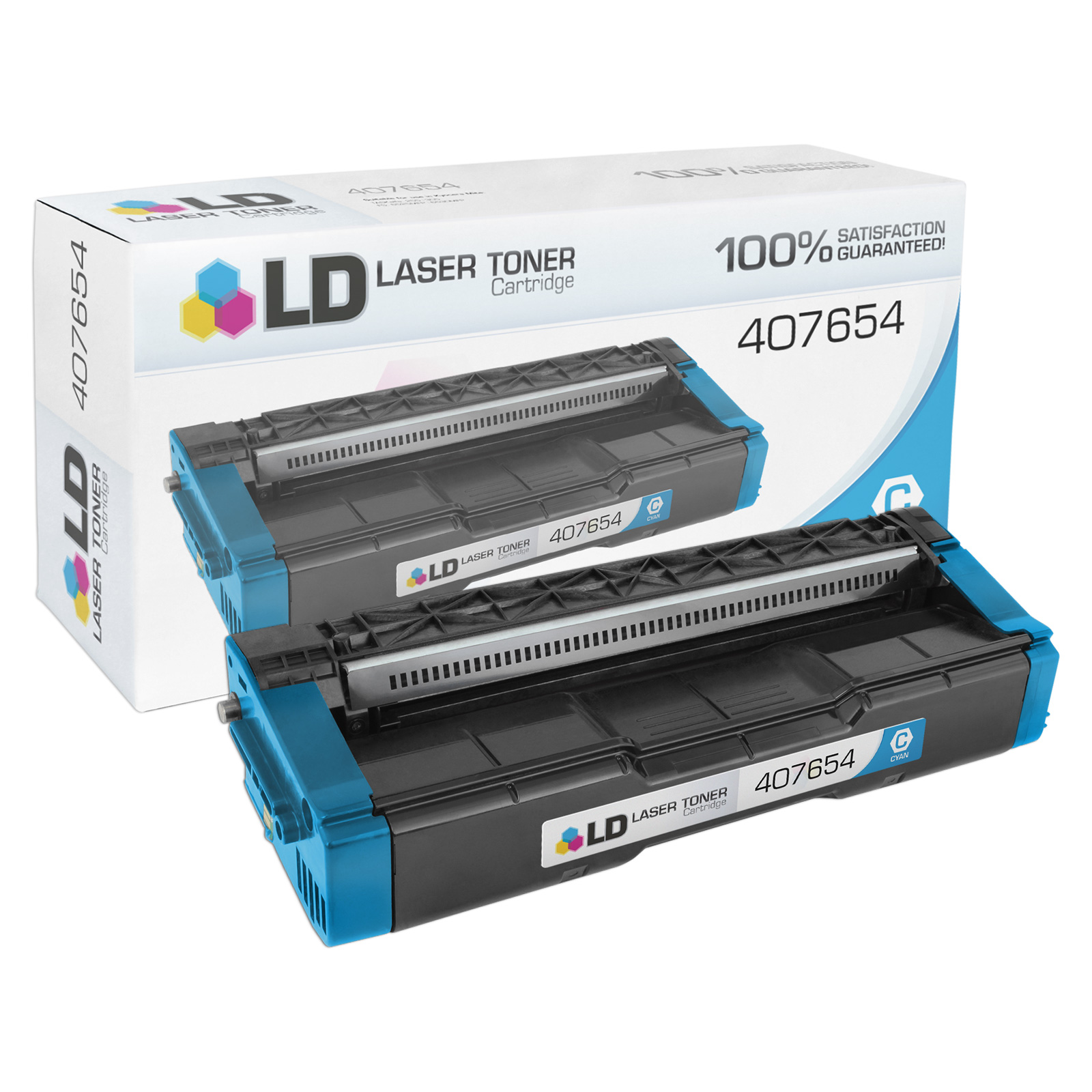 Photos - Ink & Toner Cartridge Ricoh 407654 Laser - Compatible Cyan 407654 