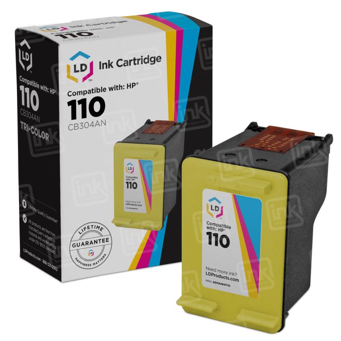HP CB304AN (110) Tri-Color Remanufactured Ink- Discounted Prices