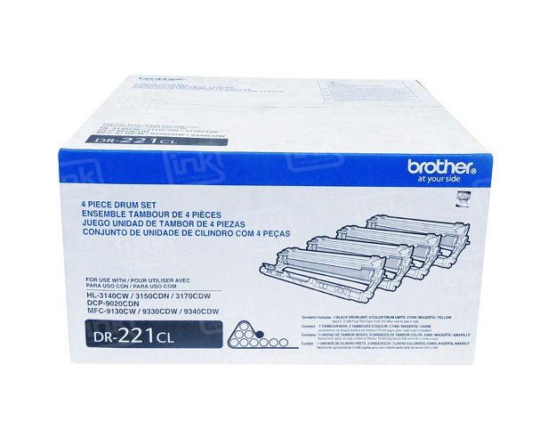 Brother TN221BK Standard Yield Black and TN225C, TN225M, TN225Y High Yield  Cyan, Magenta and Yellow Toner Cartridge Set