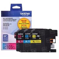 OEM Brother LC1033PKS HY C/M/Y Ink Cartridges, 3-Pack