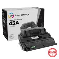 Remanufactured Black MICR Toner for HP 45A