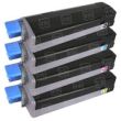 Compatible Type C6 HY Set of 4 Laser Toner Cartridges for Okidata